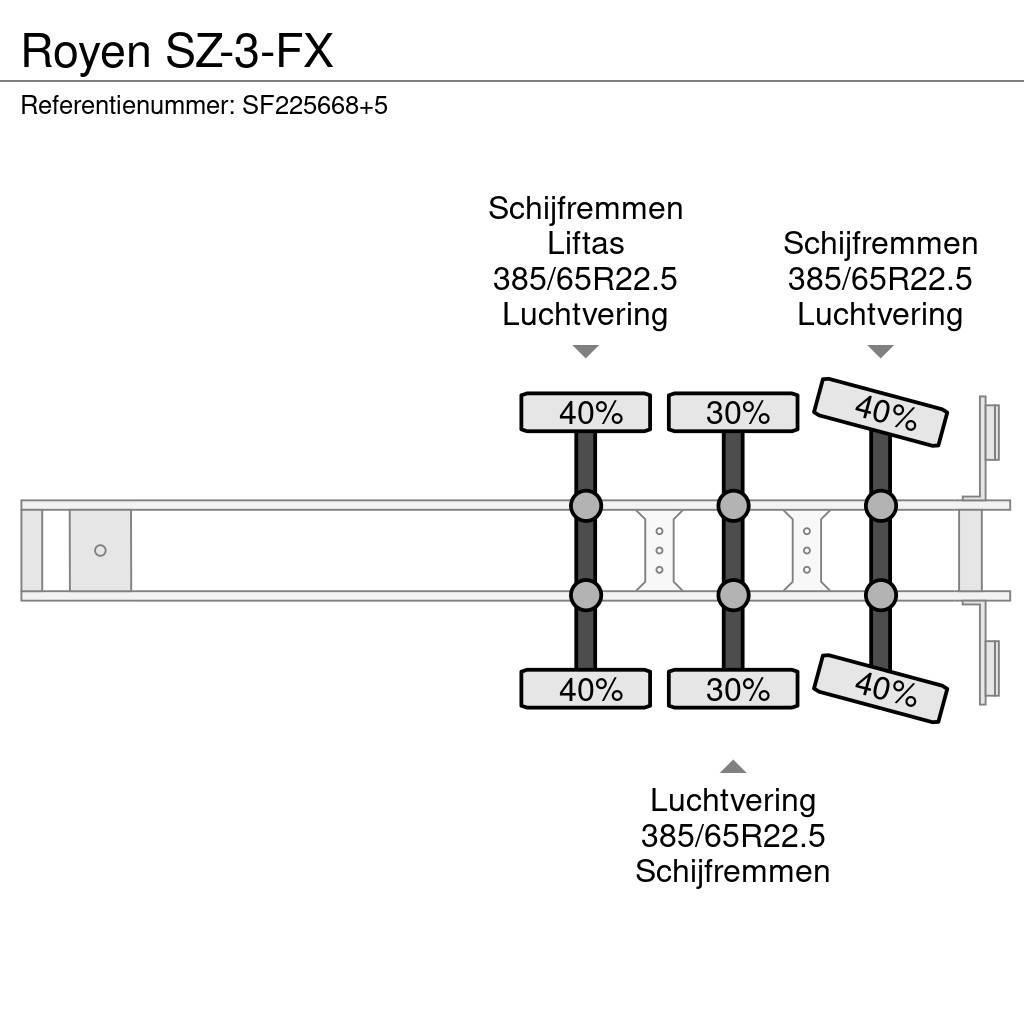  Royen SZ-3-FX Semirimorchi a cassone chiuso