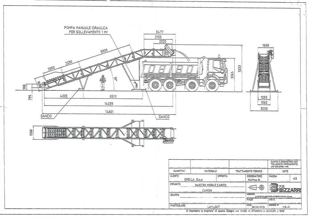  F.lli Bizzarri Nastro Trasportatore NTS80/15 Altra attrezzatura per miniera sotterranea