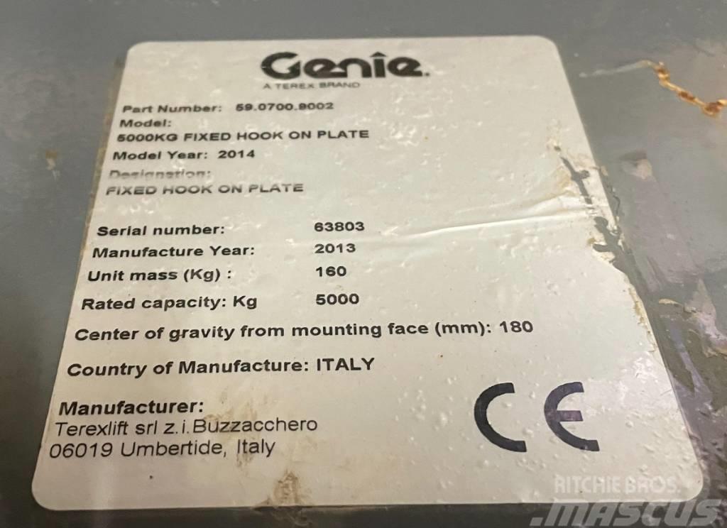 Genie Lasthaken 5t; FIXED HOOK ON PLATE, 59.0700.9002 Altri componenti