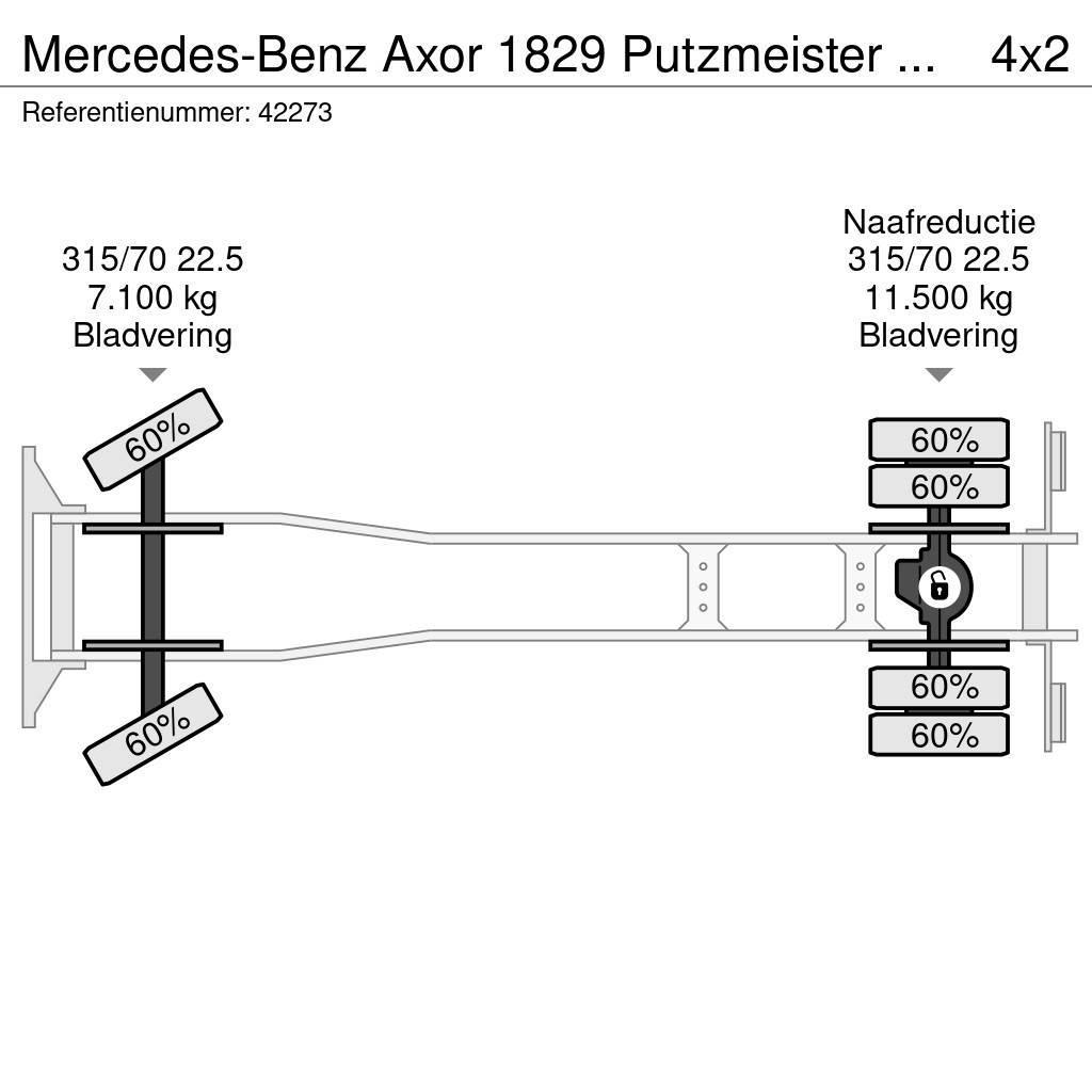 Mercedes-Benz Axor 1829 Putzmeister M20-4 20 meter Autopompe per calcestruzzo