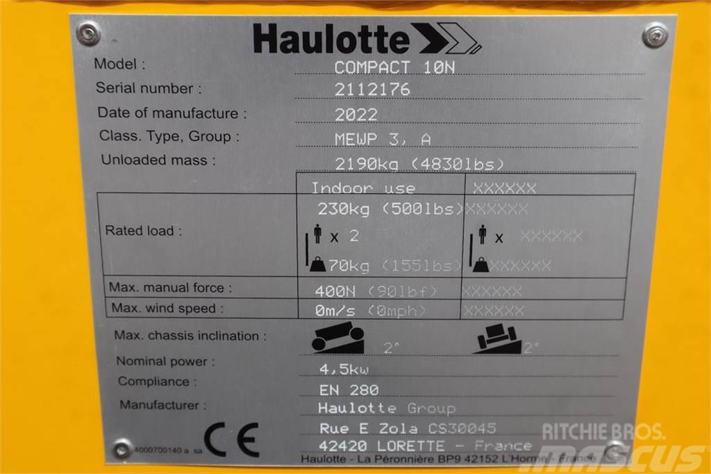 Haulotte COMPACT 10N Valid Iinspection, *Guarantee! 10m Wor Piattaforme a pantografo