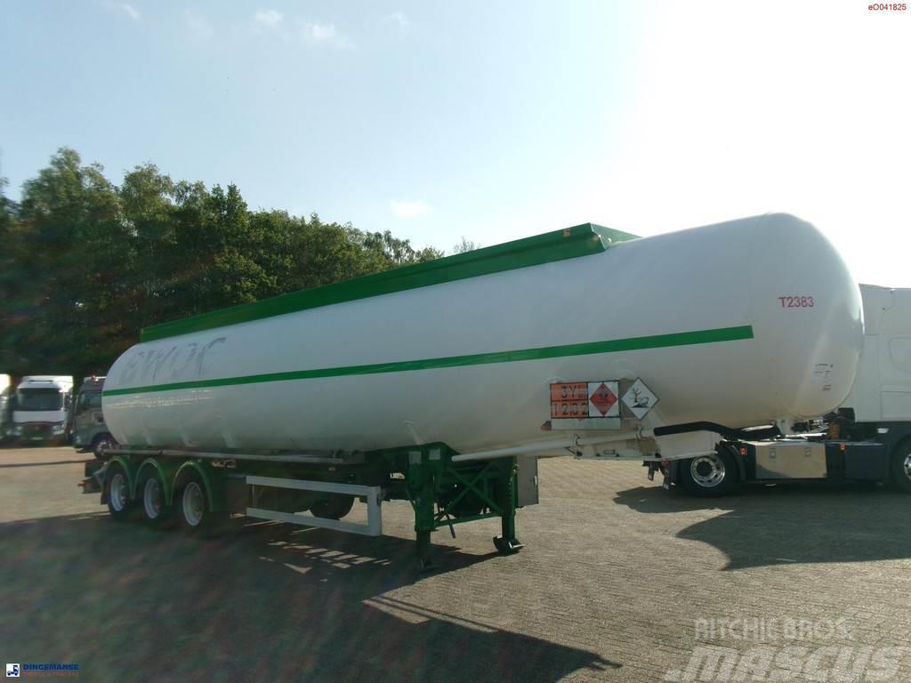 Feldbinder Fuel tank alu 42 m3 / / 6 comp + pump Semirimorchi cisterna