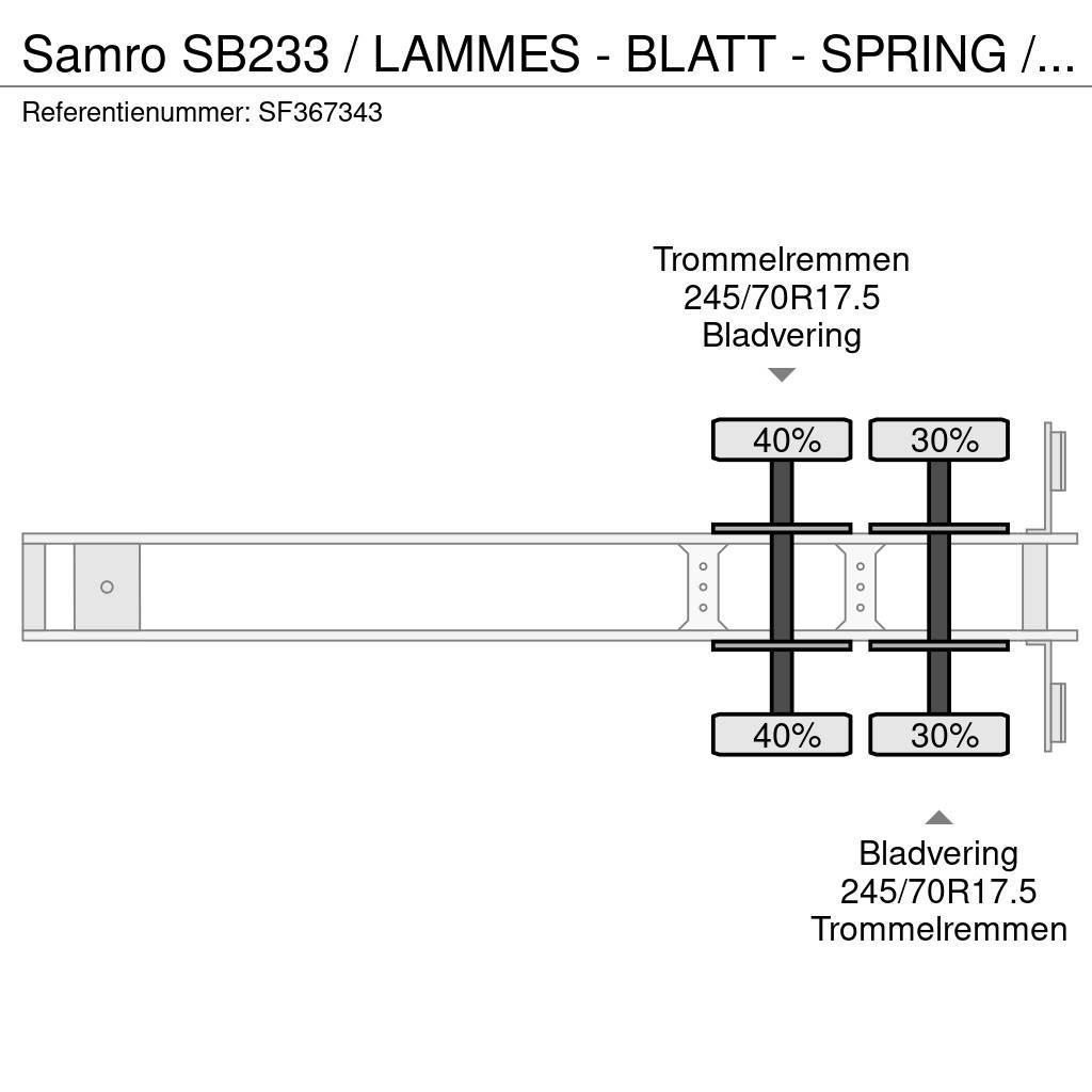Samro SB233 / LAMMES - BLATT - SPRING / 8 WIELEN Semirimorchi Ribassati