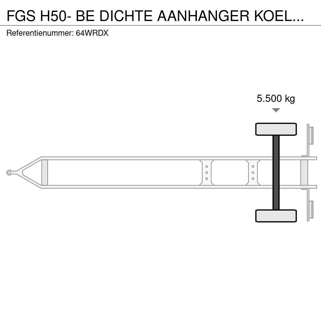  fgs H50- BE DICHTE AANHANGER KOELTRAILER APK VRIJ Rimorchi a temperatura controllata