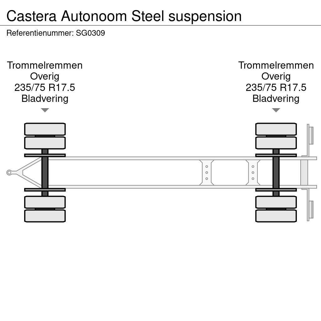 Castera Autonoom Steel suspension Rimorchi con sponde ribaltabili