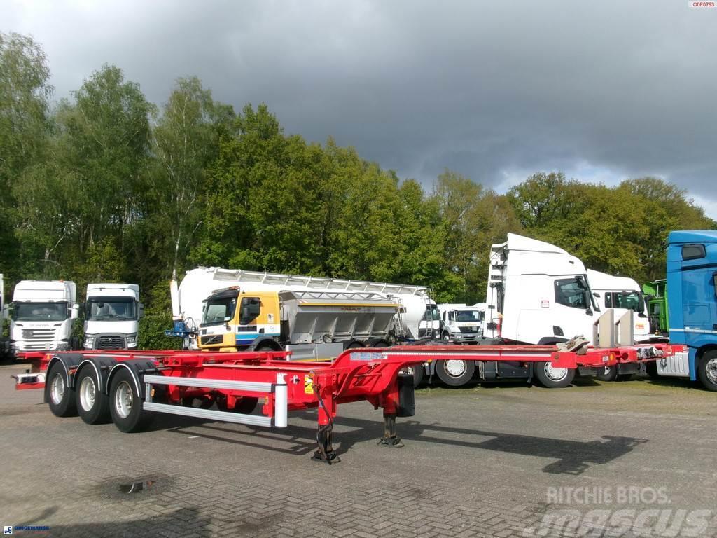 Asca 3-axle container trailer 20-40-45 ft S322DL Semirimorchi portacontainer