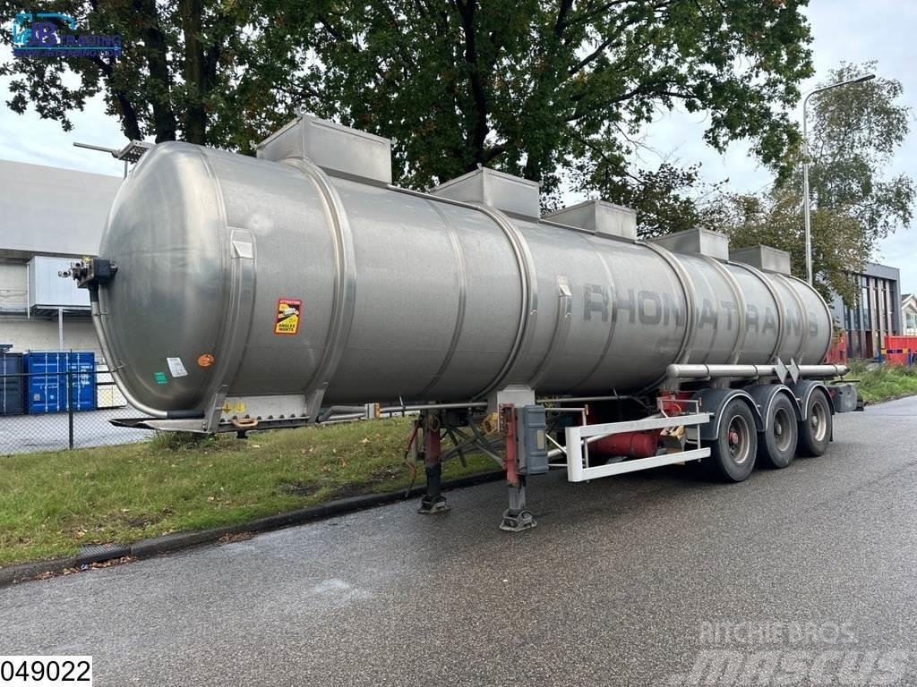 Magyar Chemie 34500 Liter, RVS tank, 1 Compartment Semirimorchi cisterna