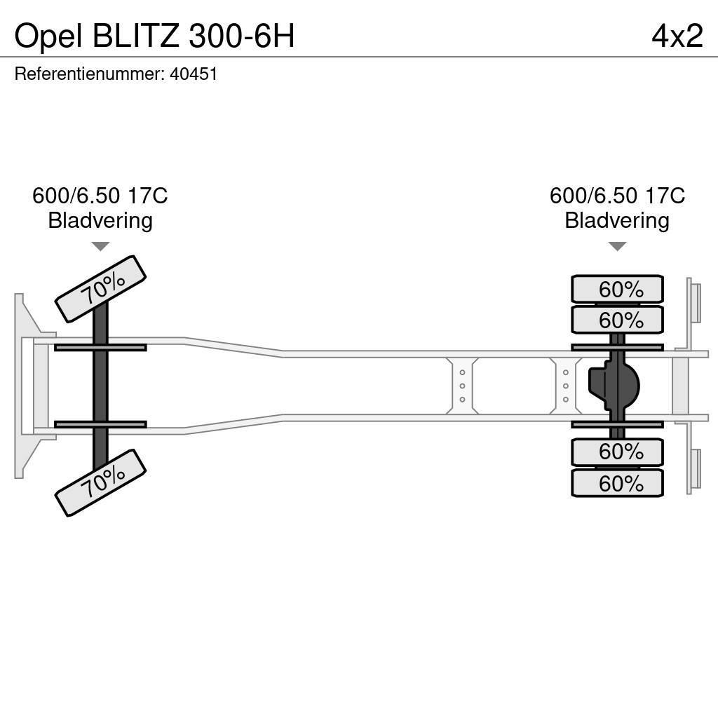 Opel BLITZ 300-6H Camion con sponde ribaltabili