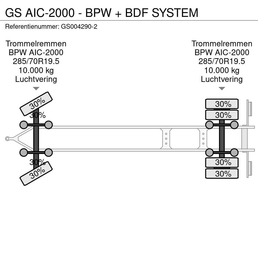 GS AIC-2000 - BPW + BDF SYSTEM Rimorchi portacontainer