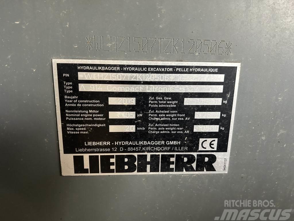 Liebherr A 914 Compact Litronic Escavatori gommati