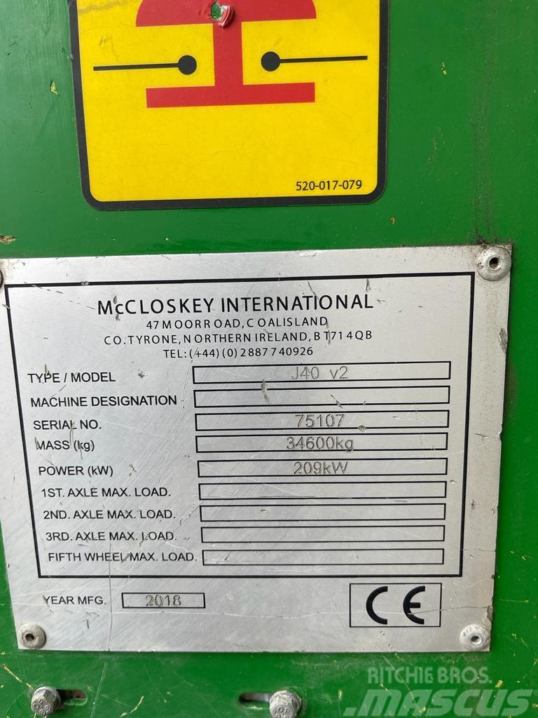 McCloskey J40 v2 Frantoi mobili
