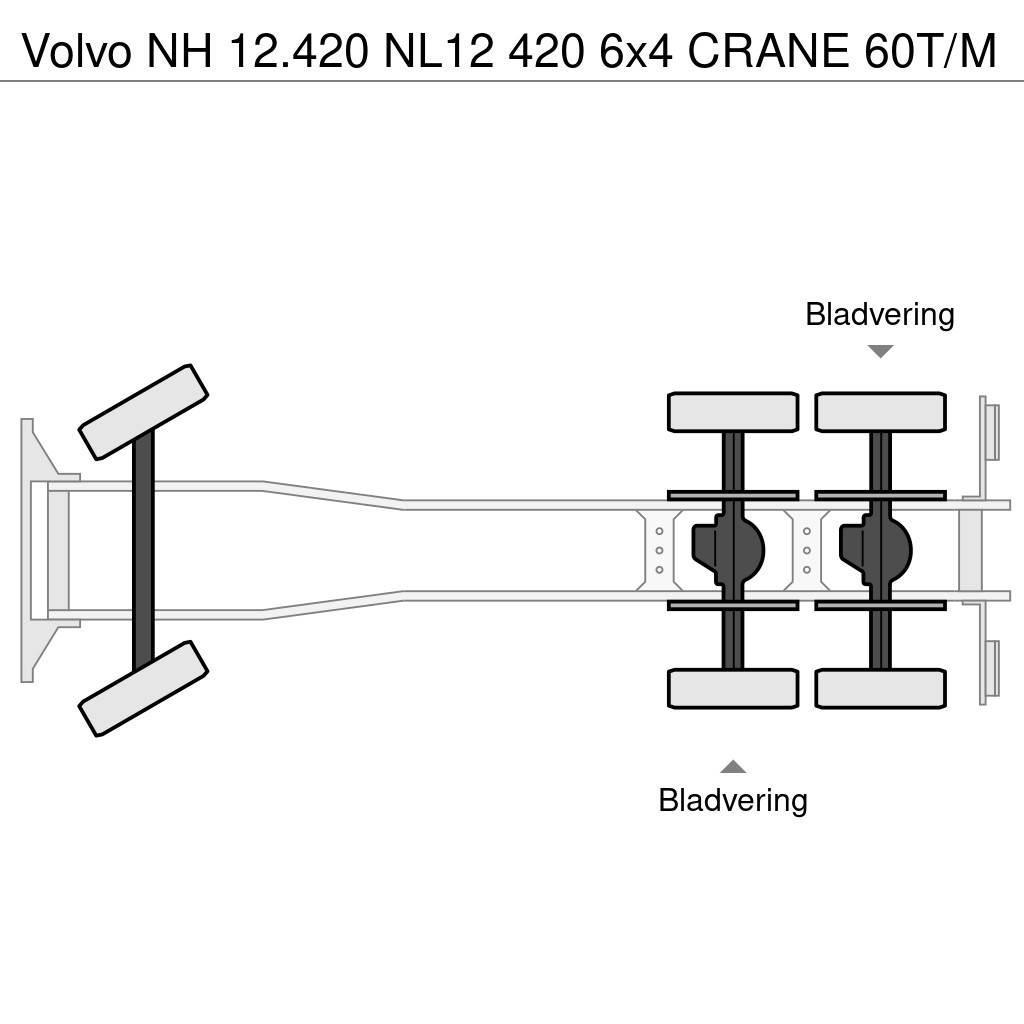 Volvo NH 12.420 NL12 420 6x4 CRANE 60T/M Gru per tutti i terreni