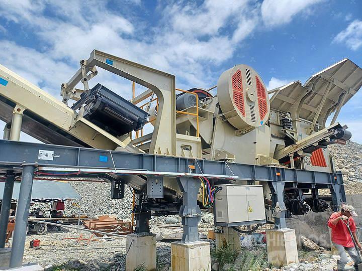 Liming NK75J mobile jaw crusher with cone crusher Frantoi mobili