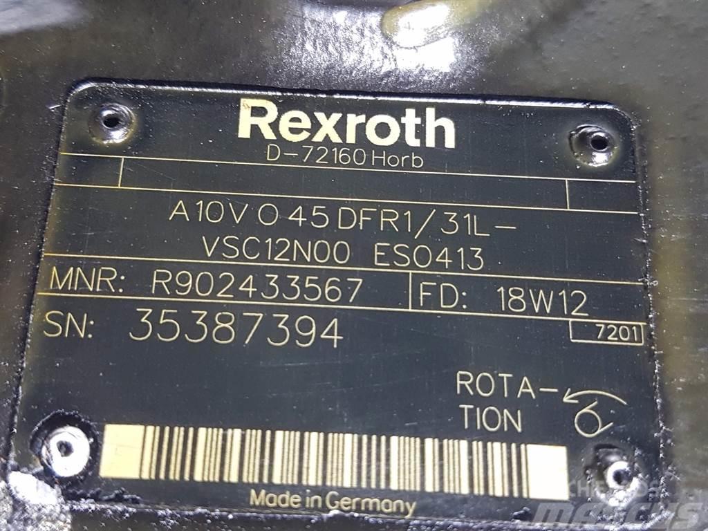 CLAAS TORION-Rexroth A10VO45DFR1/31L-Load sensing pump Componenti idrauliche