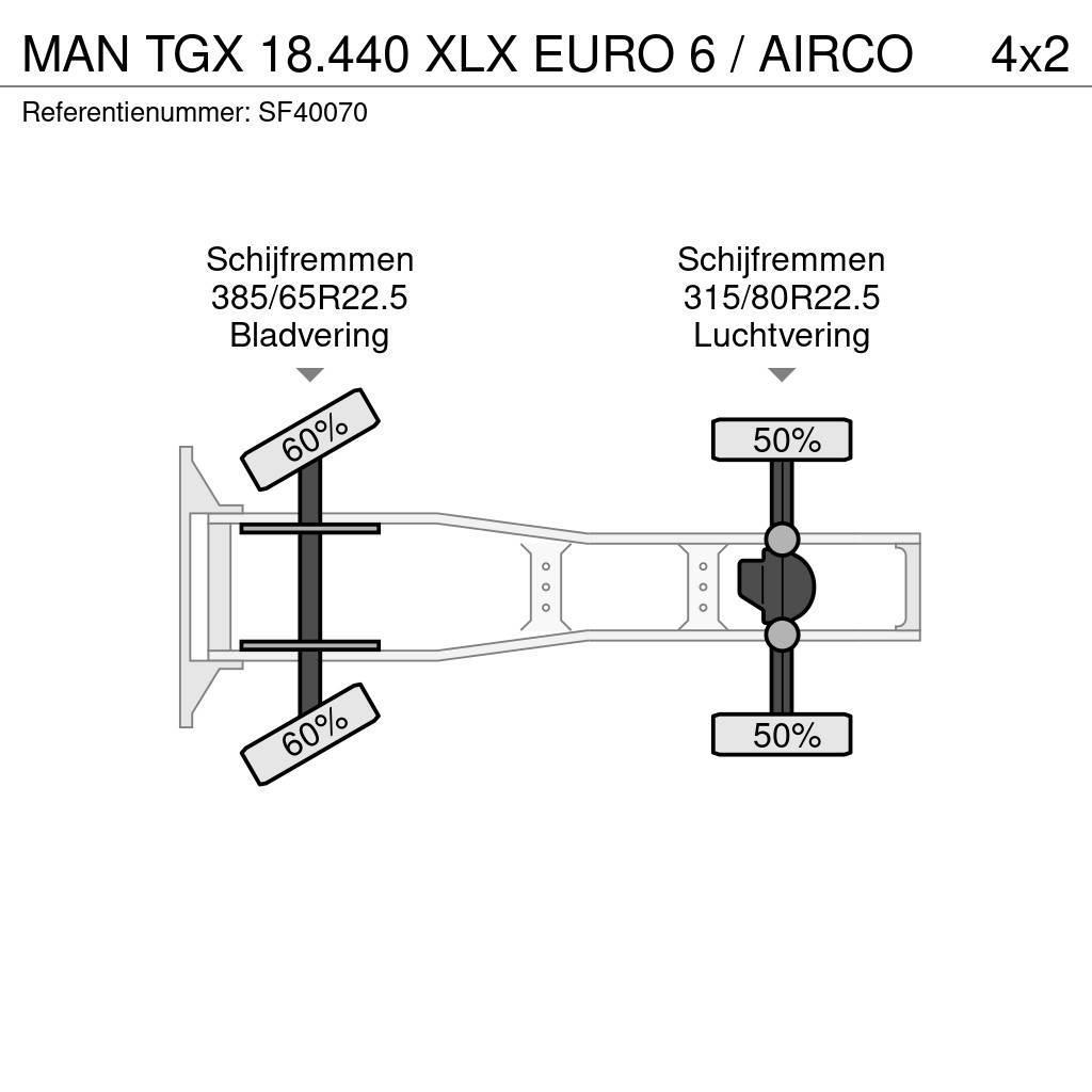 MAN TGX 18.440 XLX EURO 6 / AIRCO Motrici e Trattori Stradali