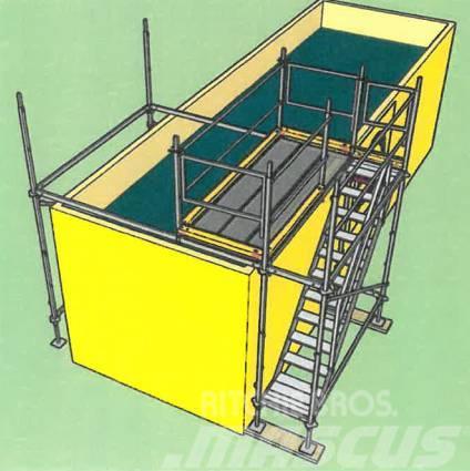  Container-Einrüstung Absetzbecken 1-Feld / 3-Feld  Ponteggi e impalcature