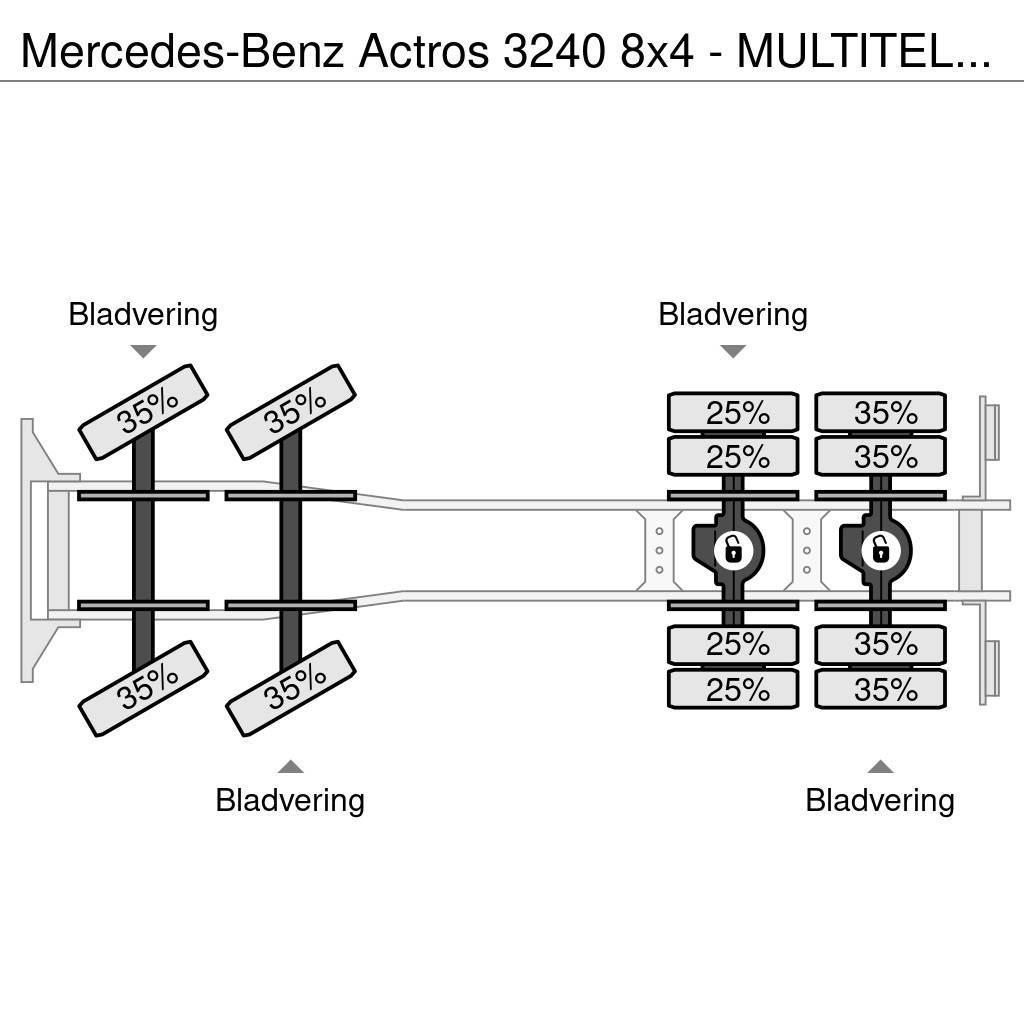 Mercedes-Benz Actros 3240 8x4 - MULTITEL J350TA Hoogwerker - Sky Piattaforme autocarrate