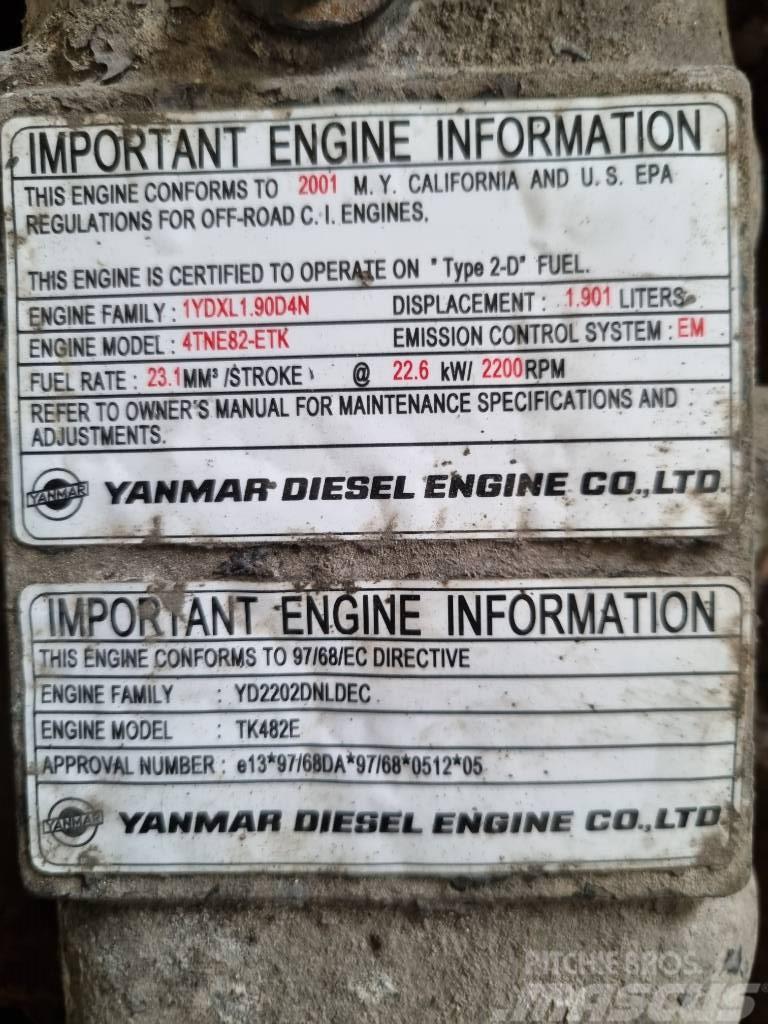 Yanmar DIESEL ENGINE TK482E Motori