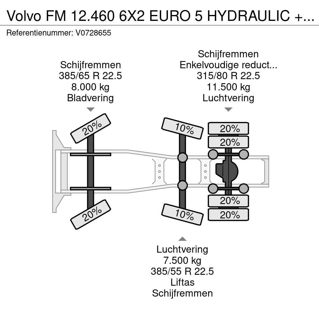 Volvo FM 12.460 6X2 EURO 5 HYDRAULIC + i-Shift APK Motrici e Trattori Stradali