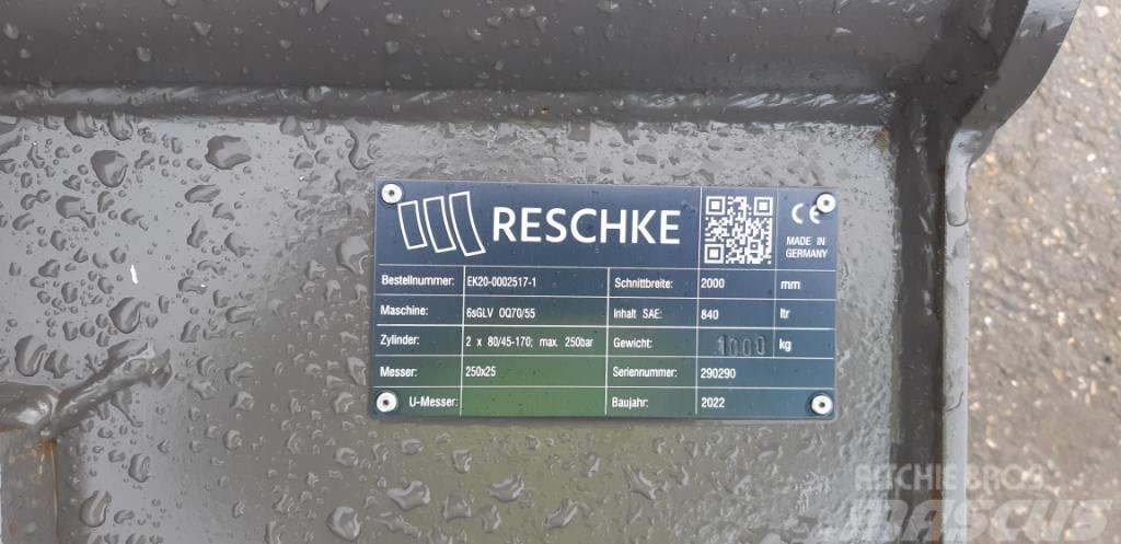 Reschke Grabenräumlöffel OQ70/55-2000mm A#5842 Retroescavatori