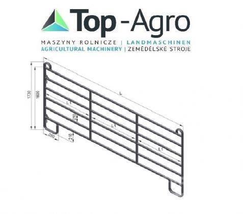 Top-Agro Partition wall door or panel HAP 240 NEW! Alimentatori per animali