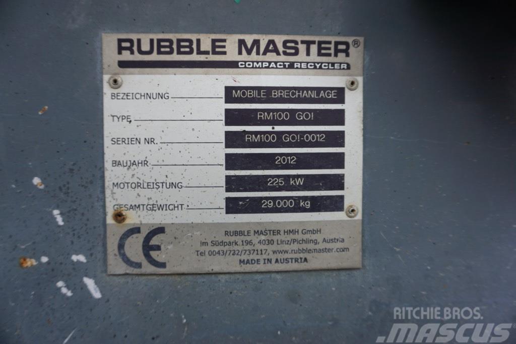 Rubble Master RM 100GO! Frantoi mobili