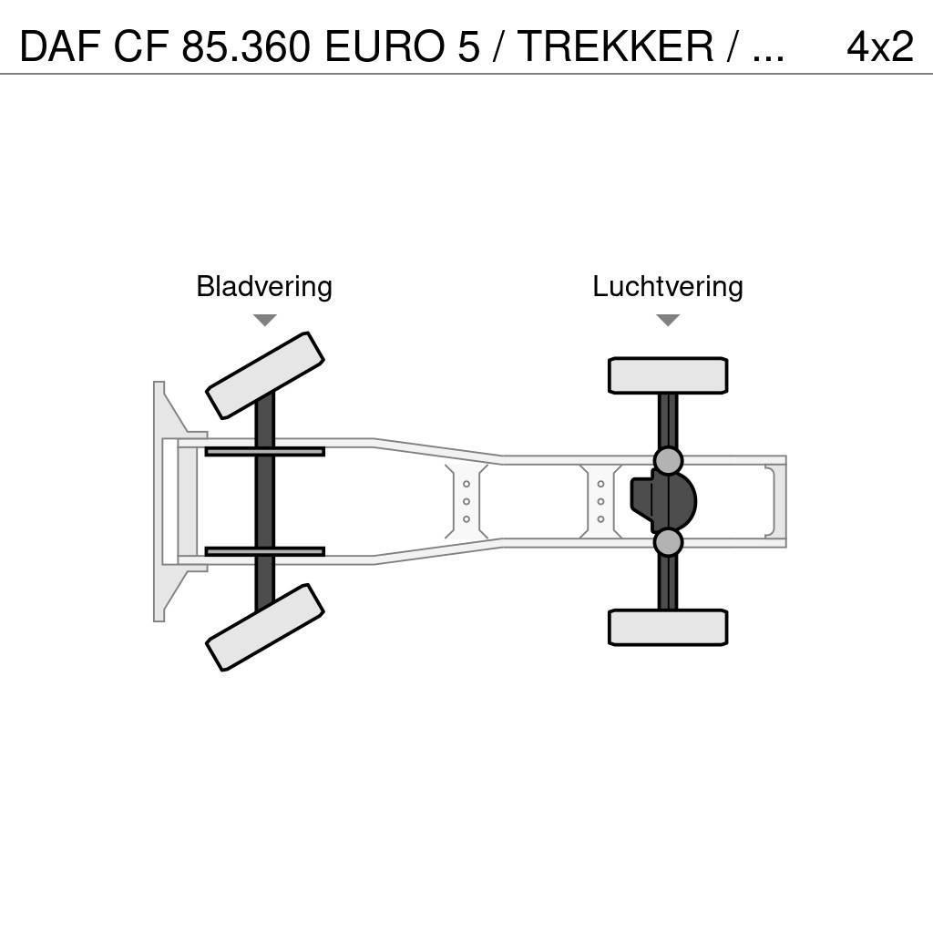 DAF CF 85.360 EURO 5 / TREKKER / BAKWAGEN COMBI / PALF Motrici e Trattori Stradali