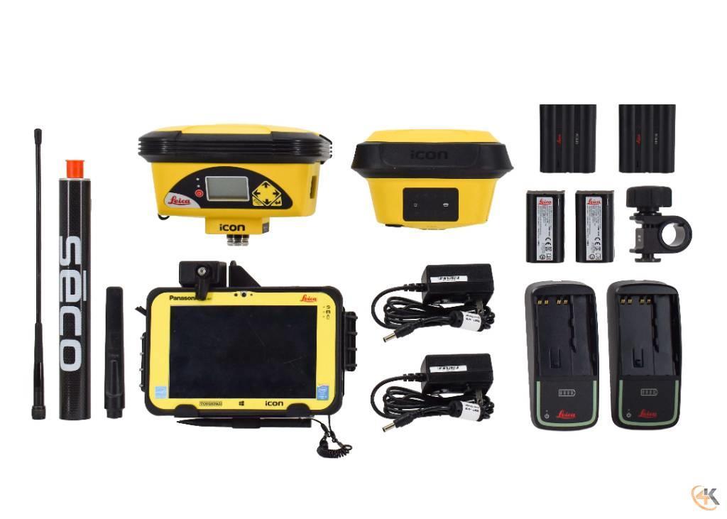 Leica iCG60 iCG70 450-470Mhz Base/Rover GPS w/ CC80 iCON Altri componenti