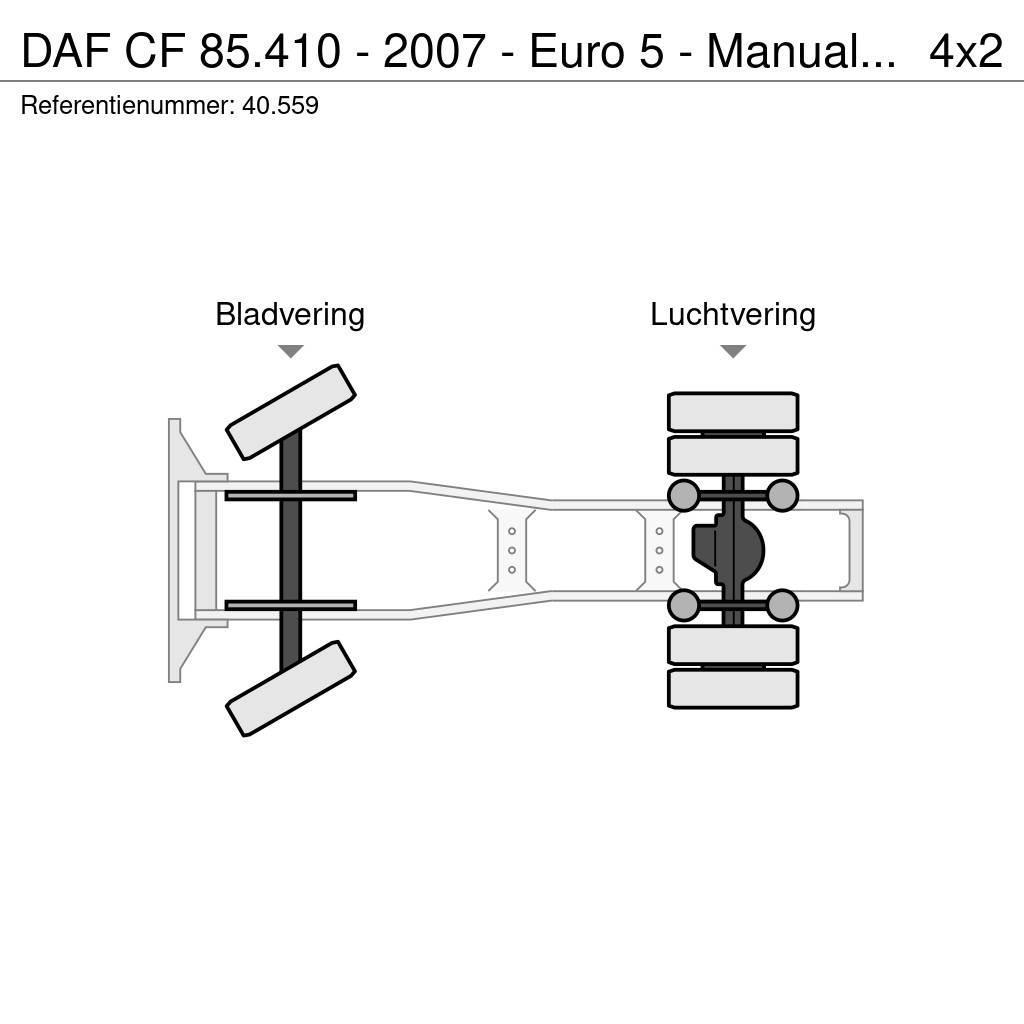 DAF CF 85.410 - 2007 - Euro 5 - Manual ZF - 40.559 Motrici e Trattori Stradali