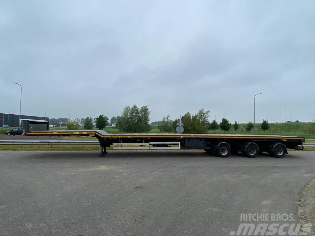 Broshuis 5 AOU-68/3-15 trailer 3 x extendable Windmill Tran Semirimorchio a pianale