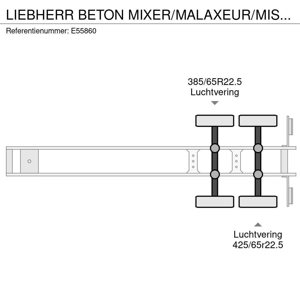 Liebherr BETON MIXER/MALAXEUR/MISCHER 12m³+Motor/Moteur Aux Altri semirimorchi