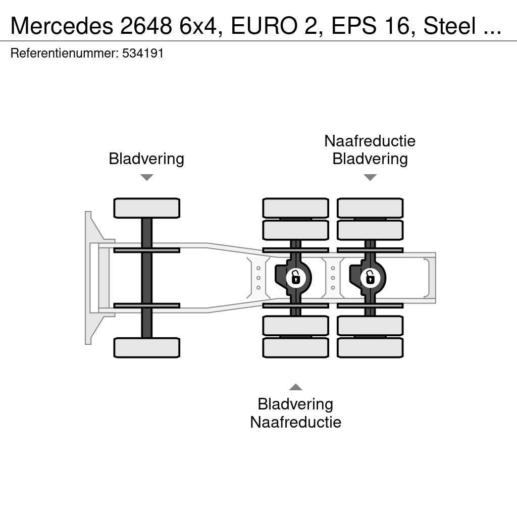 Mercedes-Benz 2648 6x4, EURO 2, EPS 16, Steel Suspension Motrici e Trattori Stradali