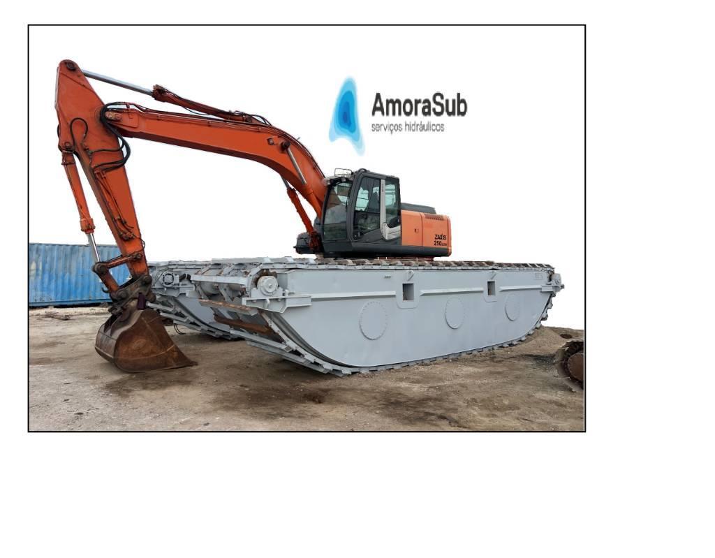  Amphibious Excavateur Hitachi 250 Long Reach 250 Escavatori anfibi