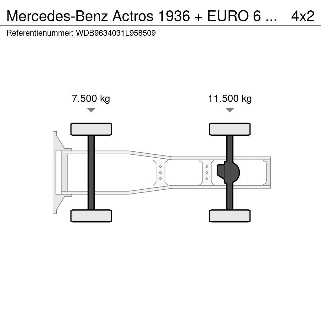 Mercedes-Benz Actros 1936 + EURO 6 + VERY CLEAN Motrici e Trattori Stradali
