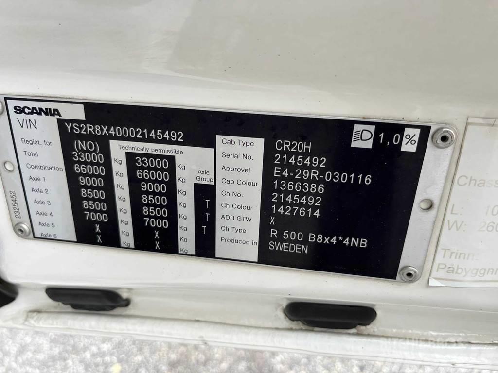 Scania R500 8X4*4 EURO 6 + RETARDER Autocabinati