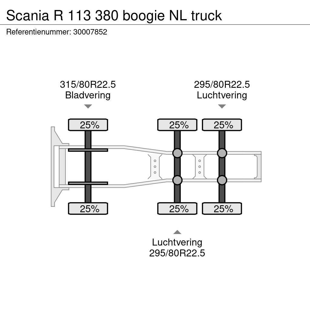 Scania R 113 380 boogie NL truck Motrici e Trattori Stradali