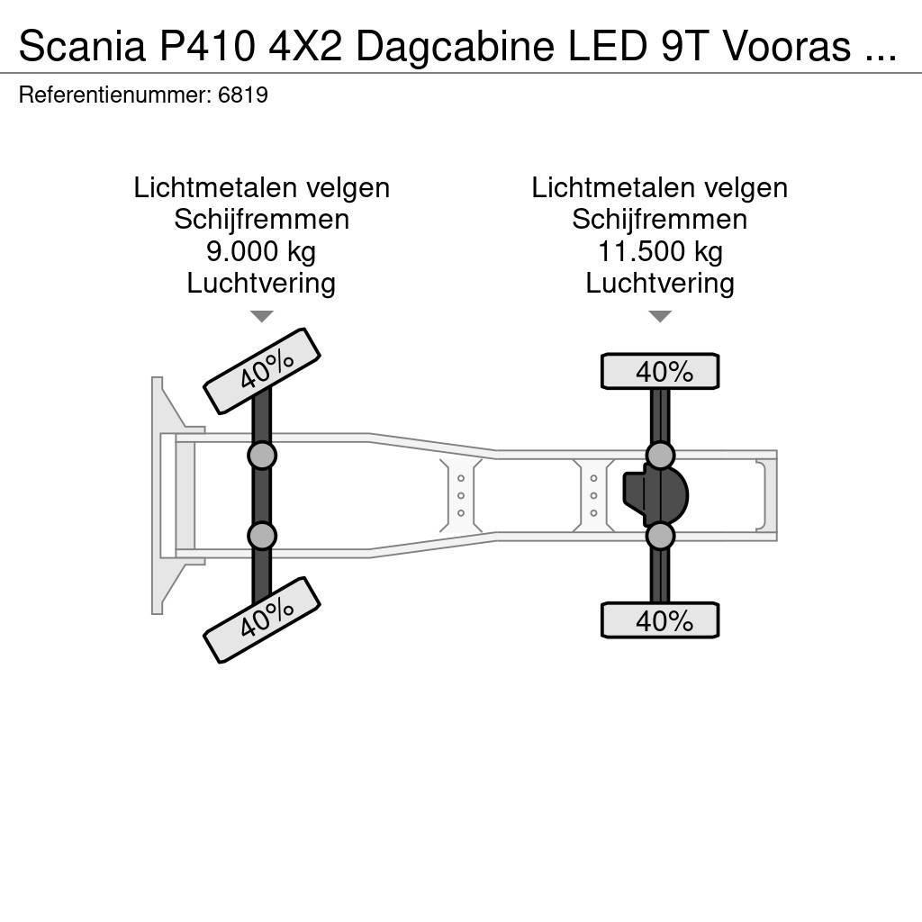 Scania P410 4X2 Dagcabine LED 9T Vooras 2x tank FULL-AIR Motrici e Trattori Stradali
