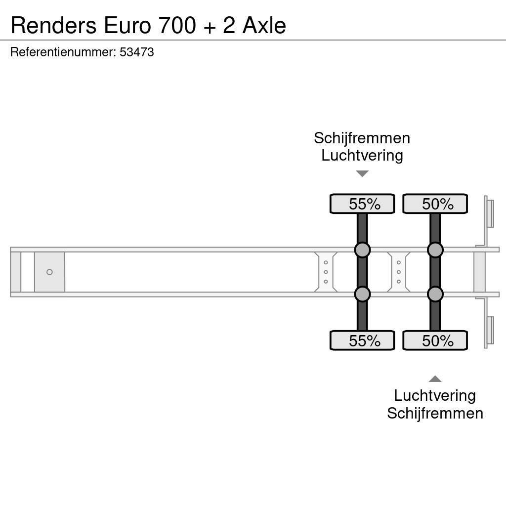 Renders Euro 700 + 2 Axle Semirimorchi portacontainer