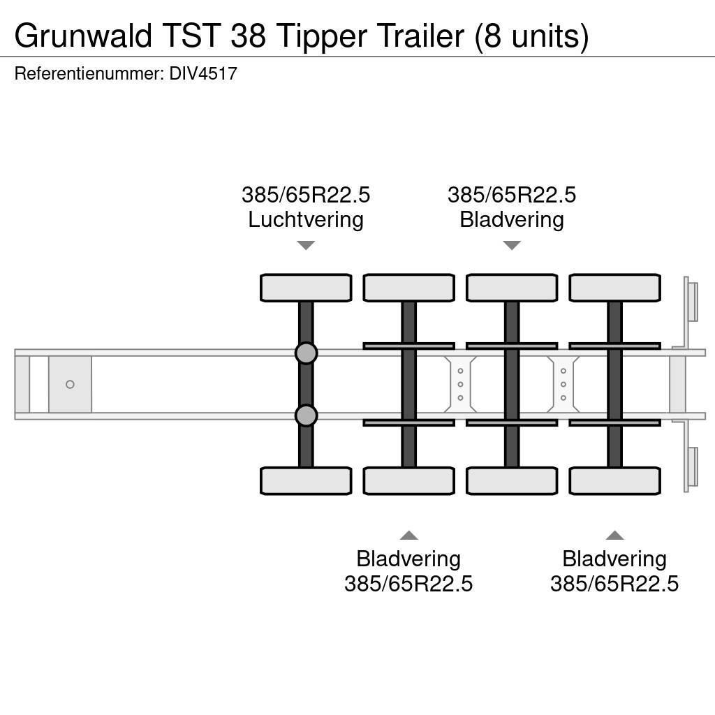 Grunwald TST 38 Tipper Trailer (8 units) Semirimorchi a cassone ribaltabile
