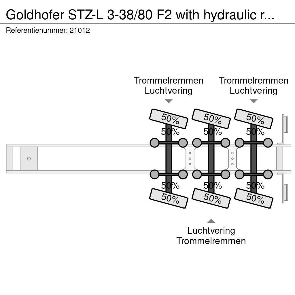 Goldhofer STZ-L 3-38/80 F2 with hydraulic ramps Semirimorchi Ribassati