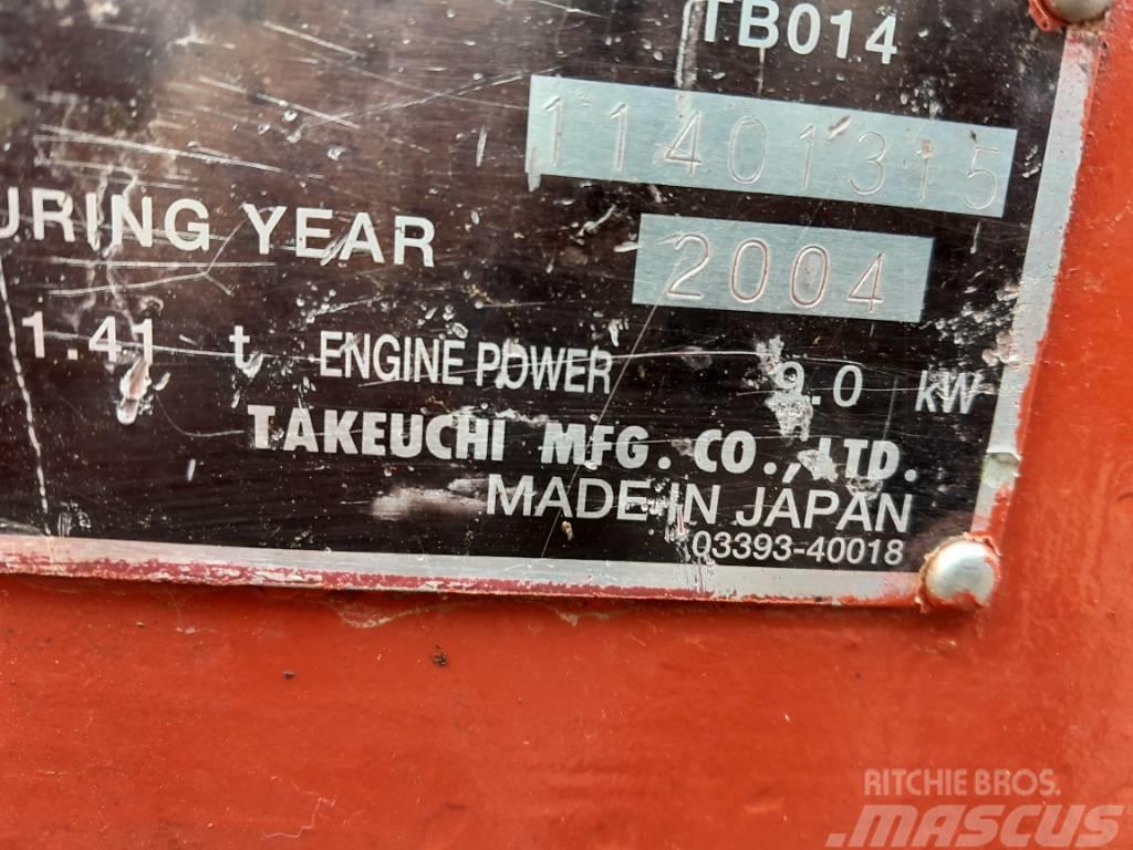 Takeuchi TB014 Miniescavatori