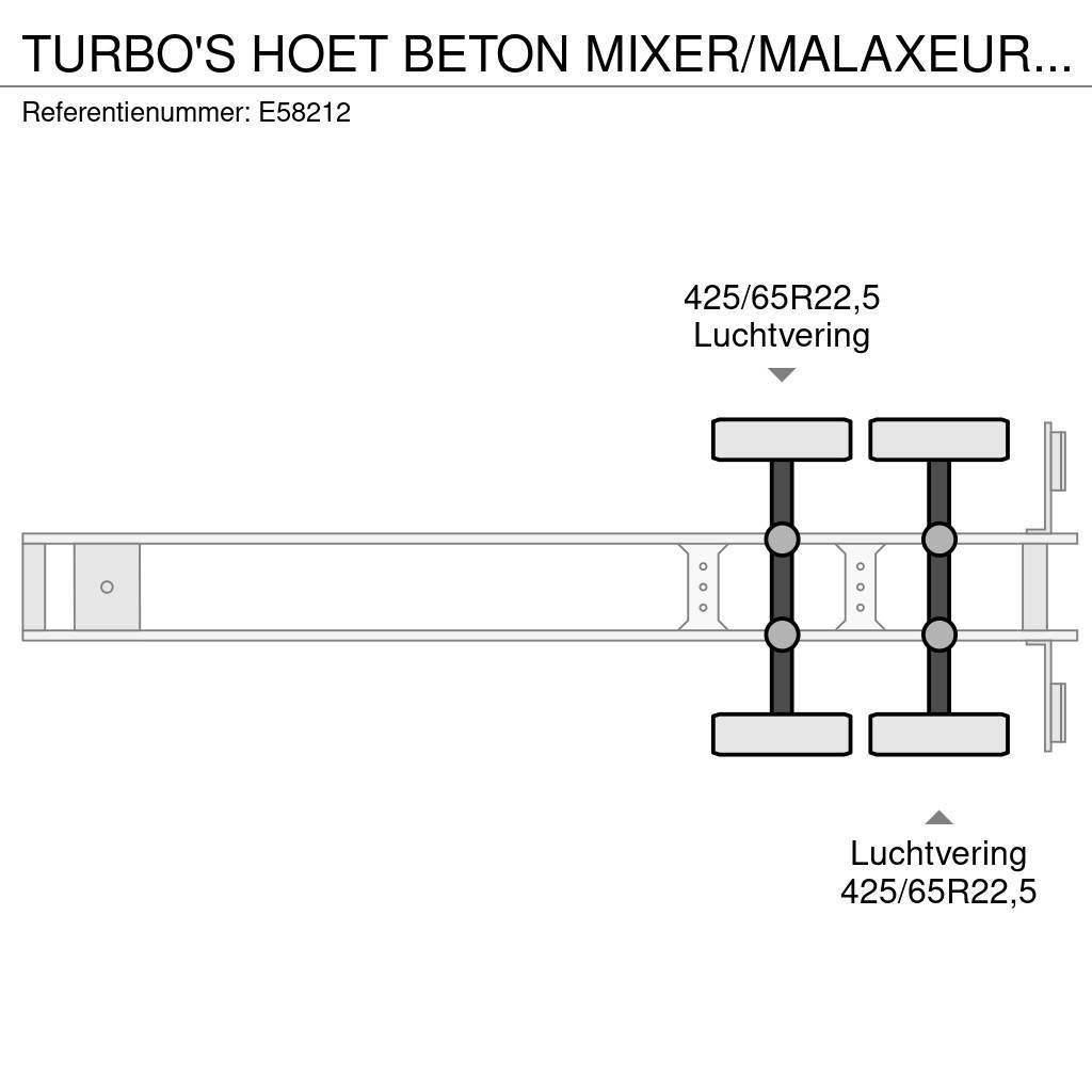  TURBO'S HOET BETON MIXER/MALAXEUR/MISCHER 10M3 +MO Altri semirimorchi