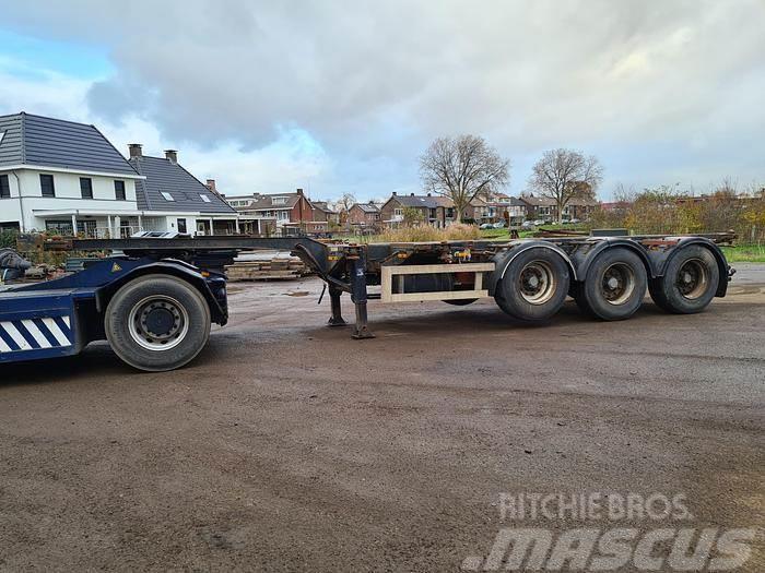 Nooteboom 3 AXLE CONTAINER CHASSIS ALL CONNECTIONS ROR DRUM Semirimorchi portacontainer