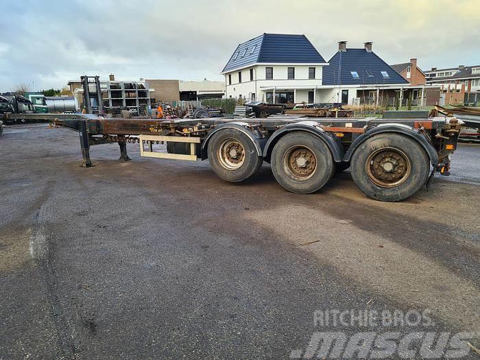 Nooteboom 3 AXLE CONTAINER CHASSIS ALL CONNECTIONS ROR DRUM Semirimorchi portacontainer