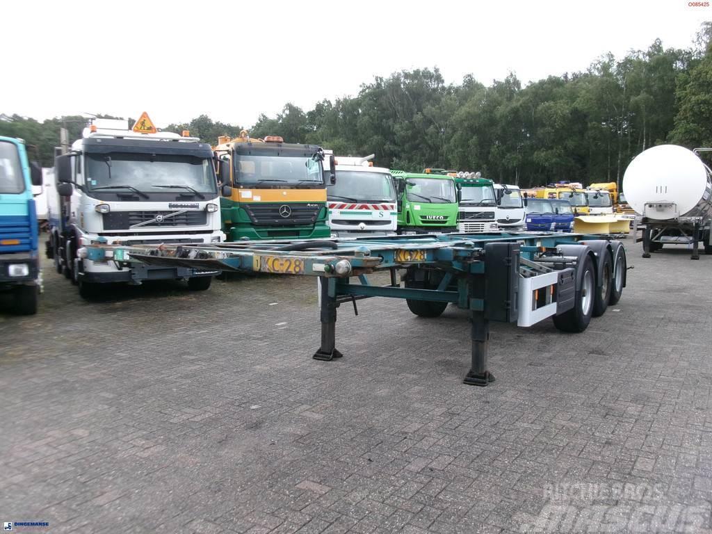 Van Hool 3-axle container chassis 20,30 ft. Semirimorchi portacontainer