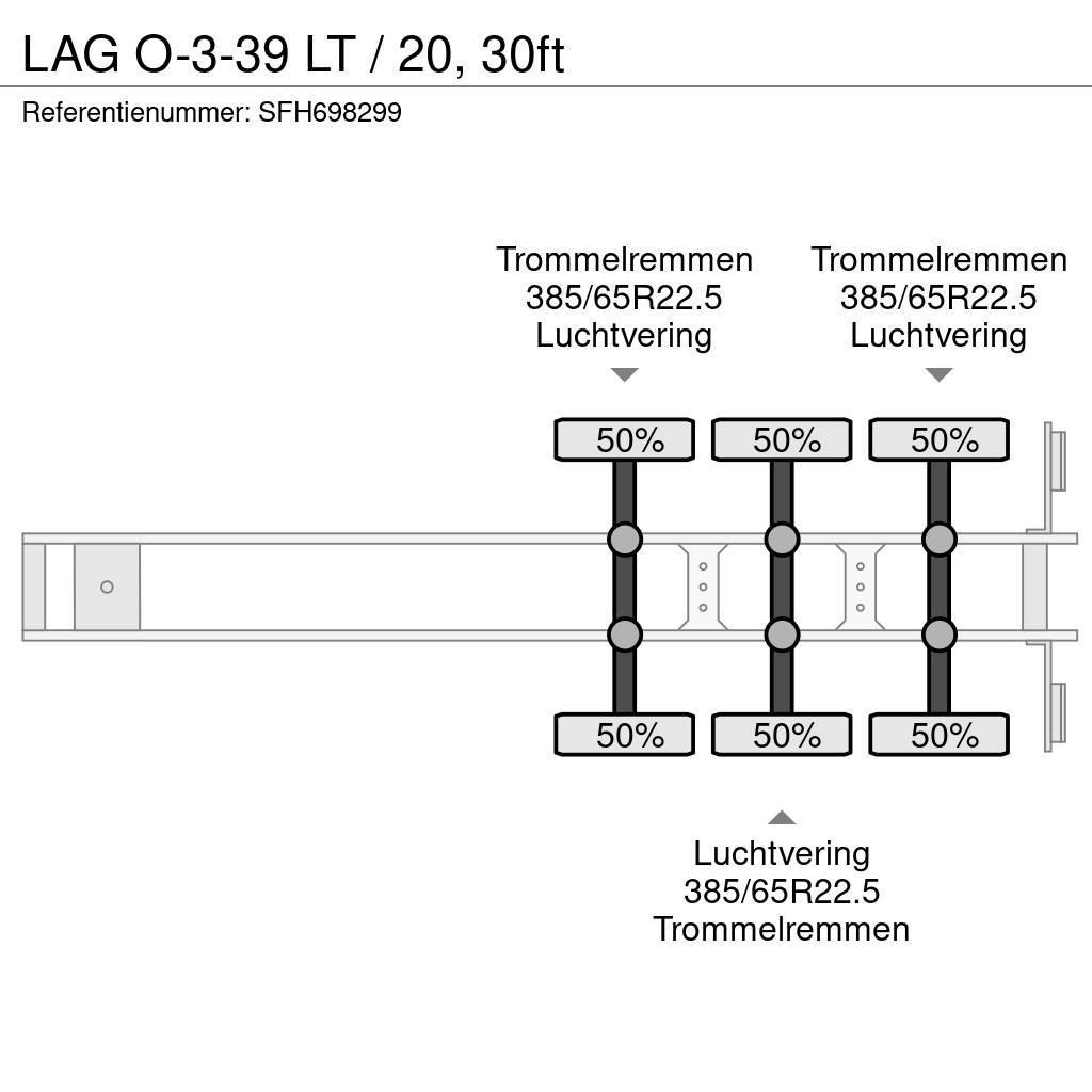 LAG O-3-39 LT / 20, 30ft Semirimorchi portacontainer