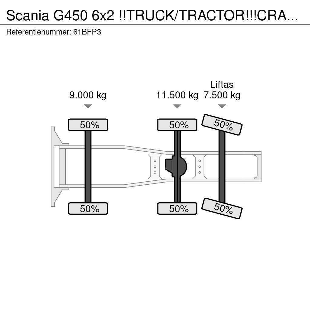 Scania G450 6x2 !!TRUCK/TRACTOR!!!CRANE/GRUE/40TM!!TOP!!M Motrici e Trattori Stradali