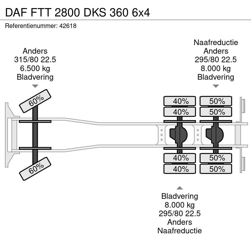 DAF FTT 2800 DKS 360 6x4 Carroattrezzi