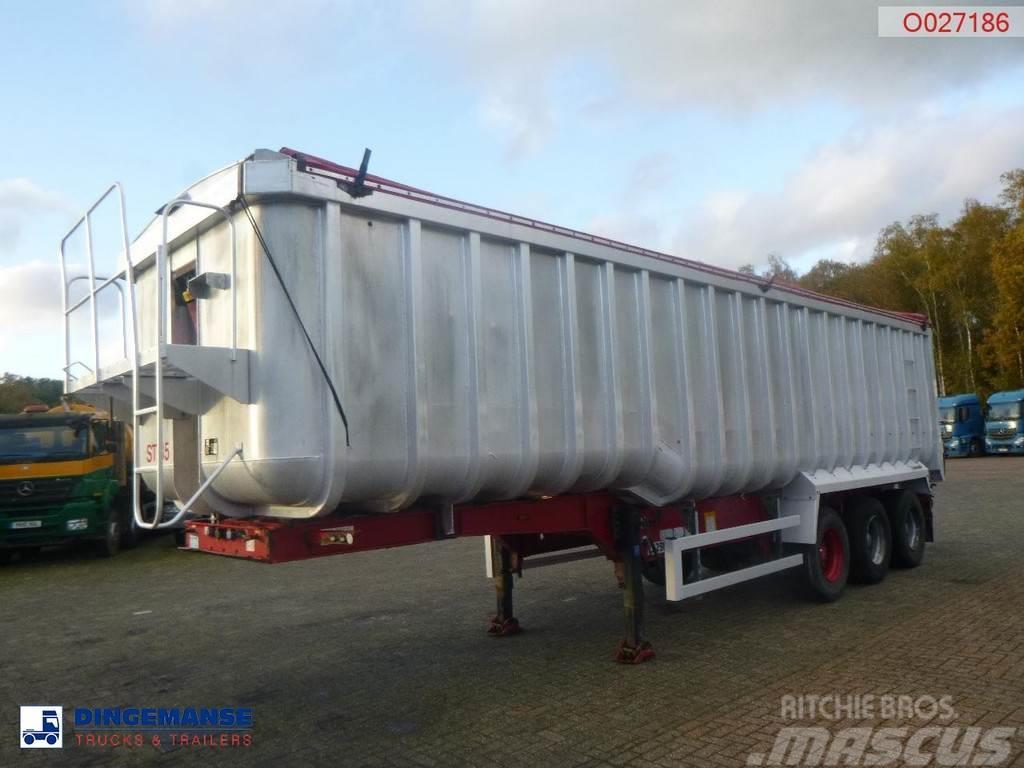 Montracon Tipper trailer alu 53.6 m3 + tarpaulin Semirimorchi a cassone ribaltabile
