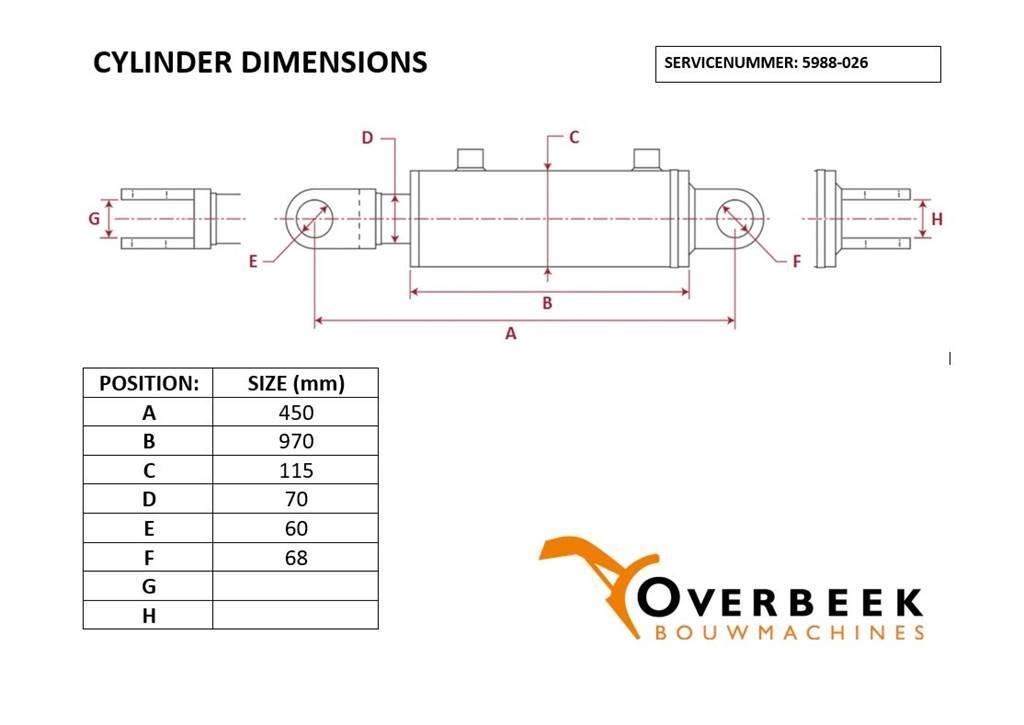 Werklust WG 18 - Lifting cylinder/Hubzylinder/Hefcilinder Componenti idrauliche